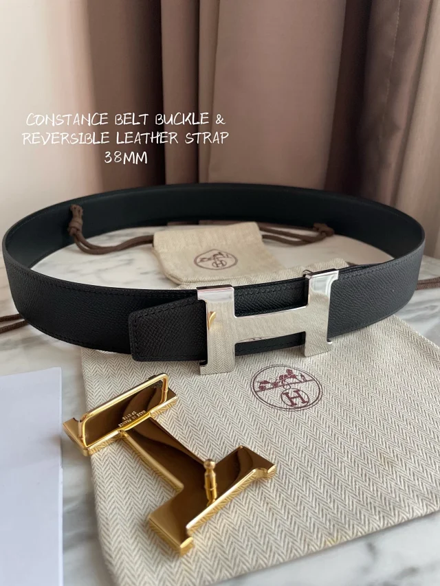 Hermès Belts Constance Reversible Leather Belt, 38 mm product detail image 26