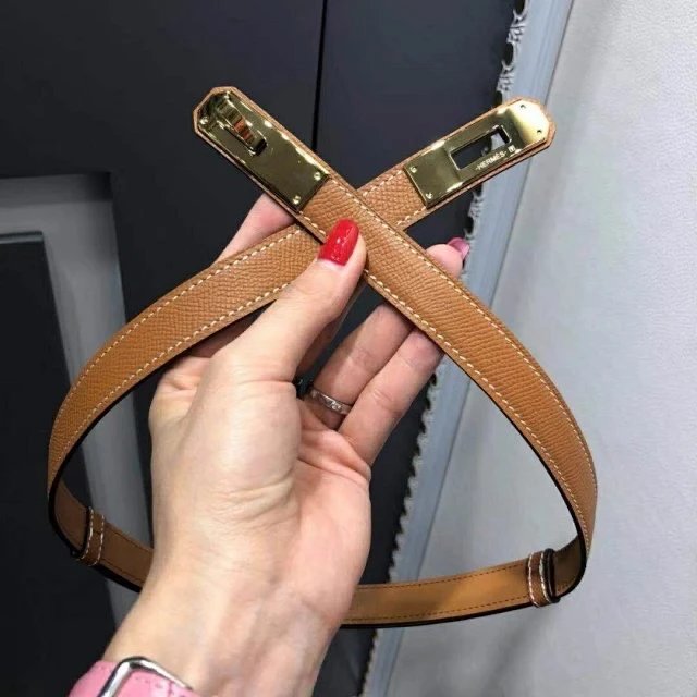 Brown gold buckle