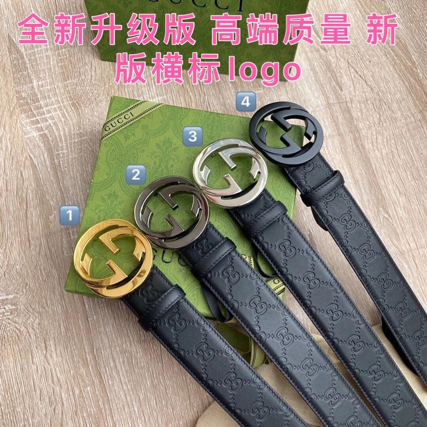 Gucci Men's Double-G Leather Belt