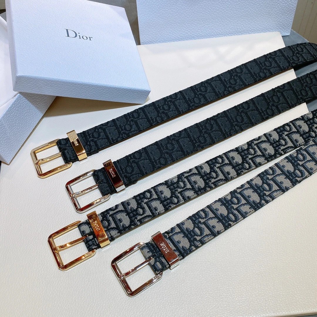 CD Men's Genuine Leather Needlepoint Belt
