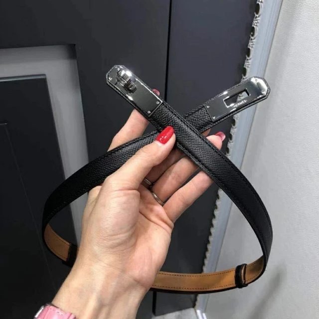 black with silver buckle