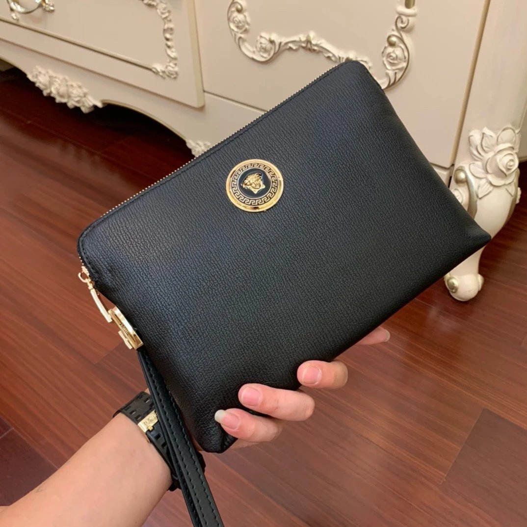 Versace Medusa Men's Leather Clutch