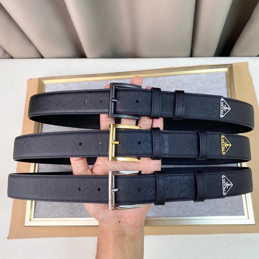 Prada Men's Leather Belt