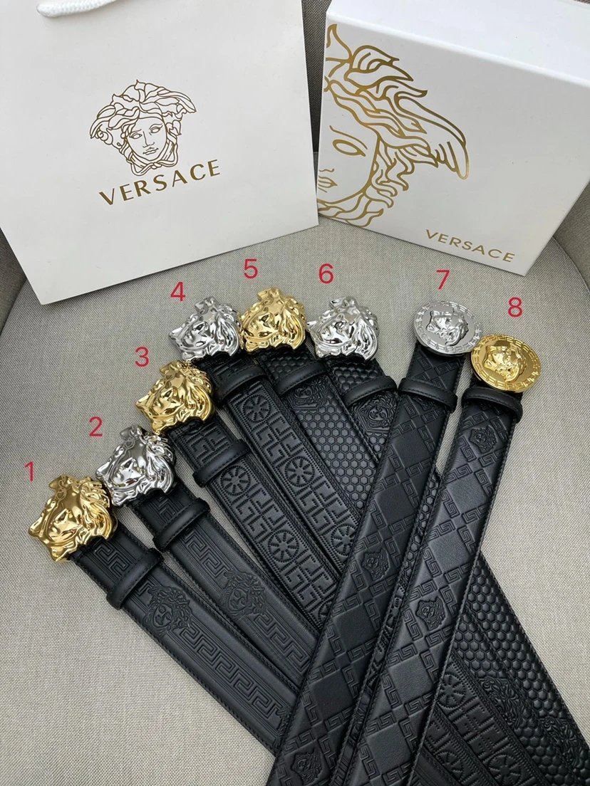 Medusa Leather Belt