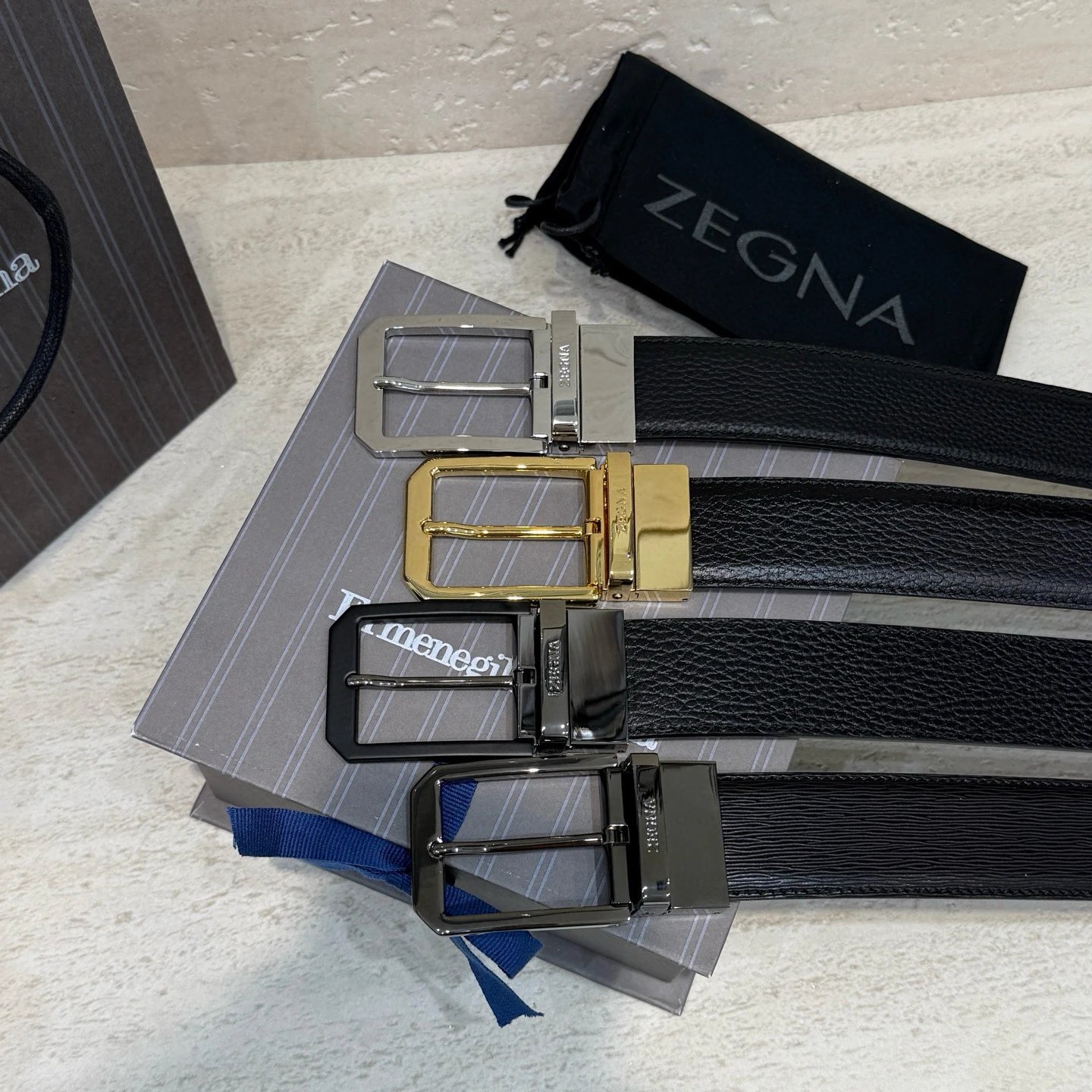 Men's Leather Belt - Pin Buckle Business Casual