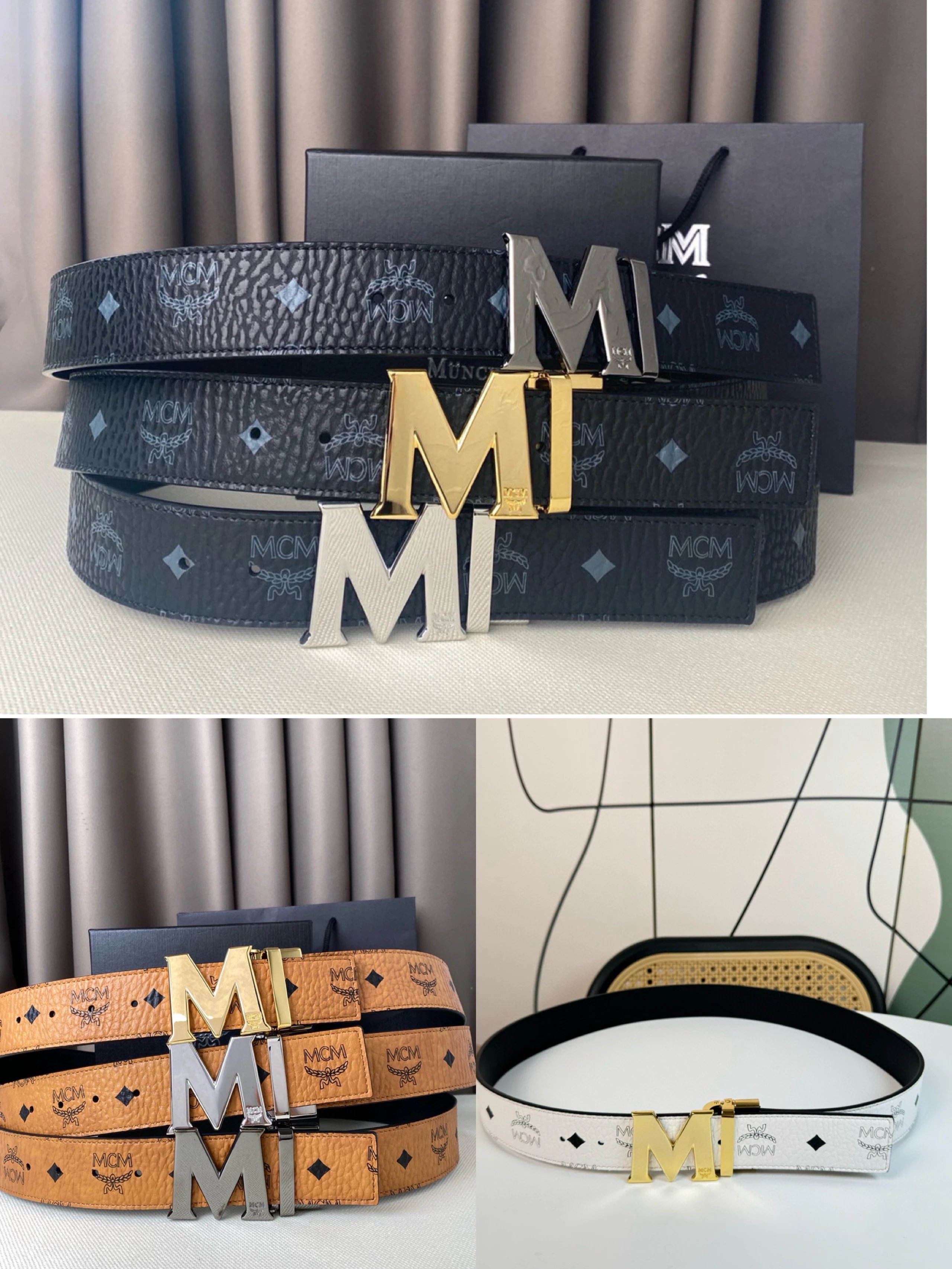 In Stock High-Quality Genuine Leather Belt with Classic Pattern, Fashion Casual Leather Belt for Men, Top Grain Cowhide Trousers Belt