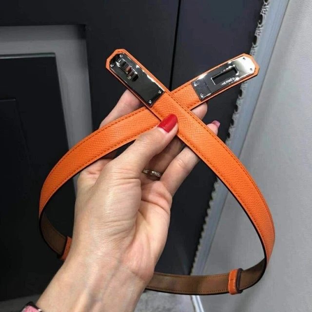 Orange silver buckle