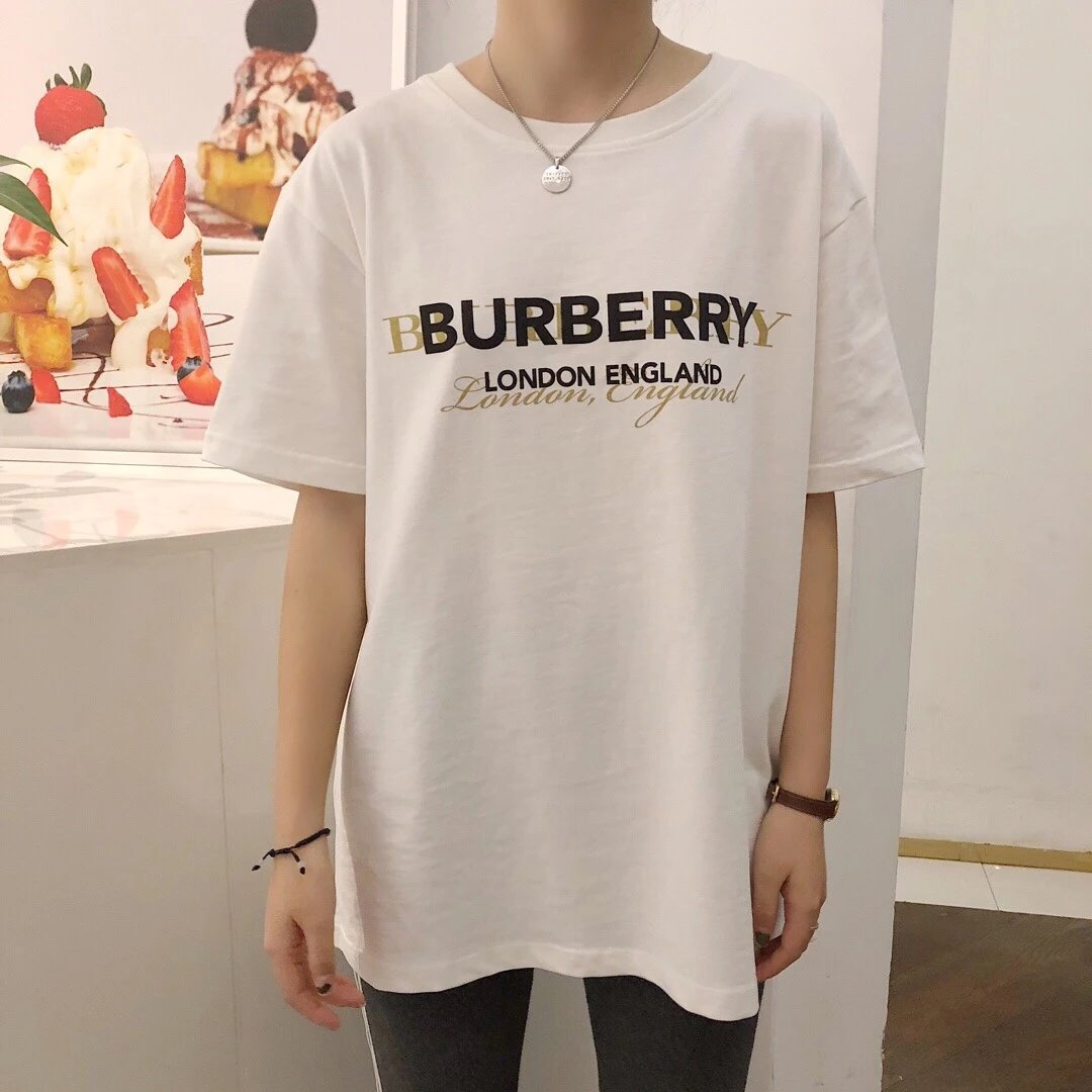 Burberry London England Logo T-Shirt White - 14