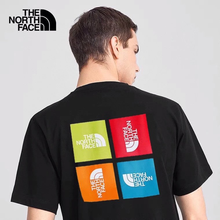 Item Thumbnail for The north face limited four-color square couple 💑 short-sleeved T-shirts! Counter synchronization!