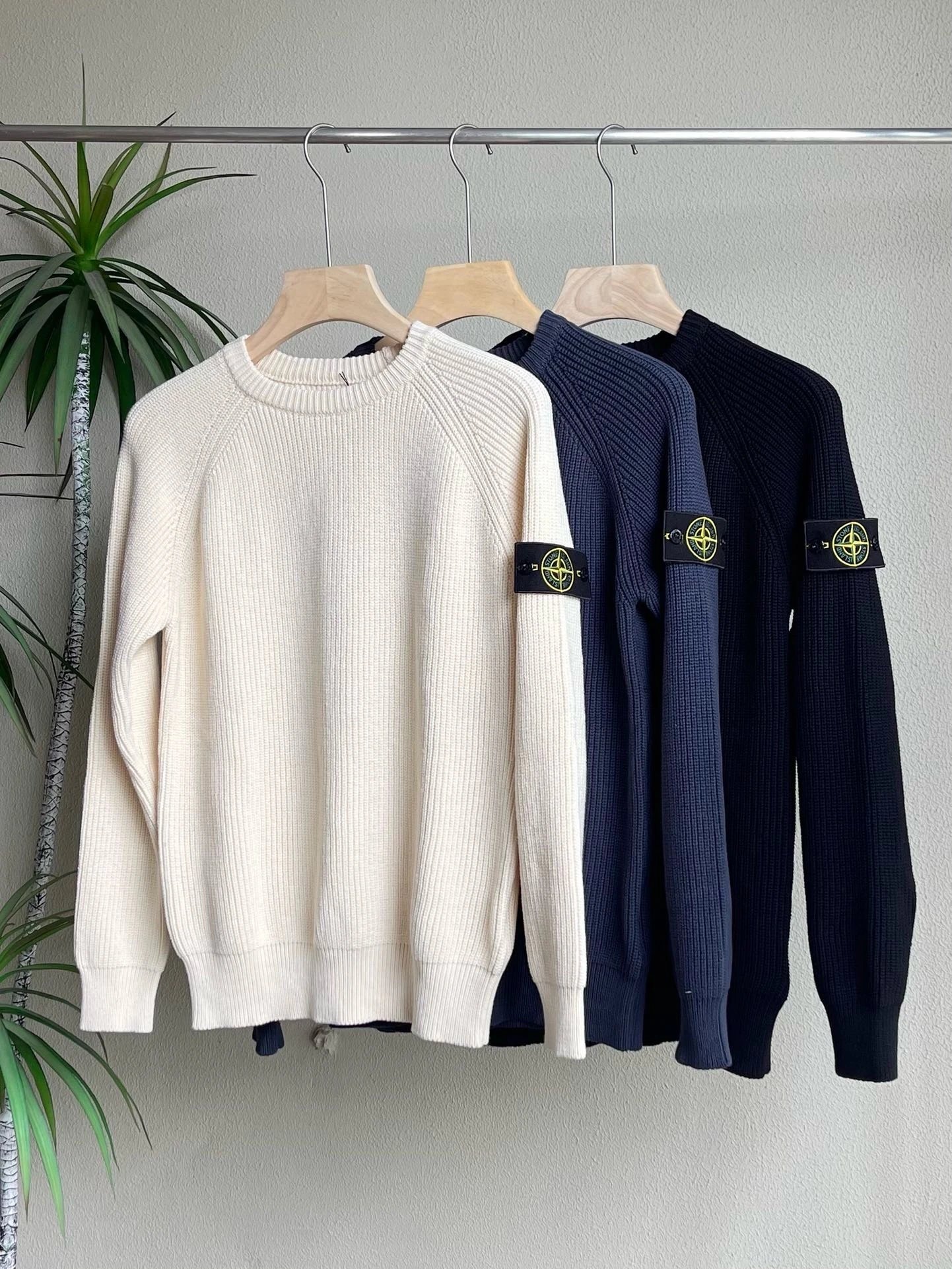 Vintage Heavyweight Chunky Knit Crew Neck Pullover Sweater, Fall/Winter New Arrival