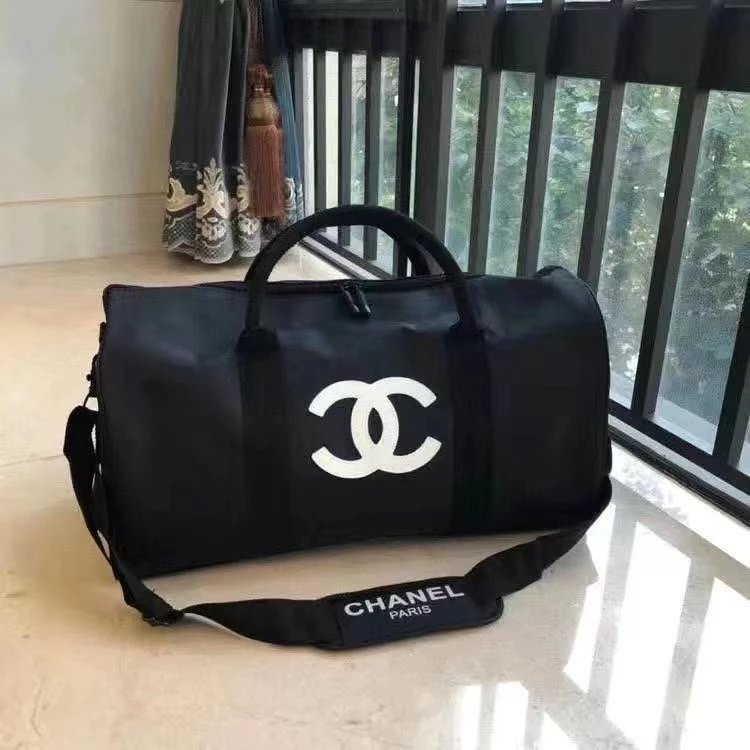 Chanel-Style Nylon Waterproof Large Capacity Travel Duffle Bag - Gym Bag, Shoulder Bag, Handbag, Crossbody Bag