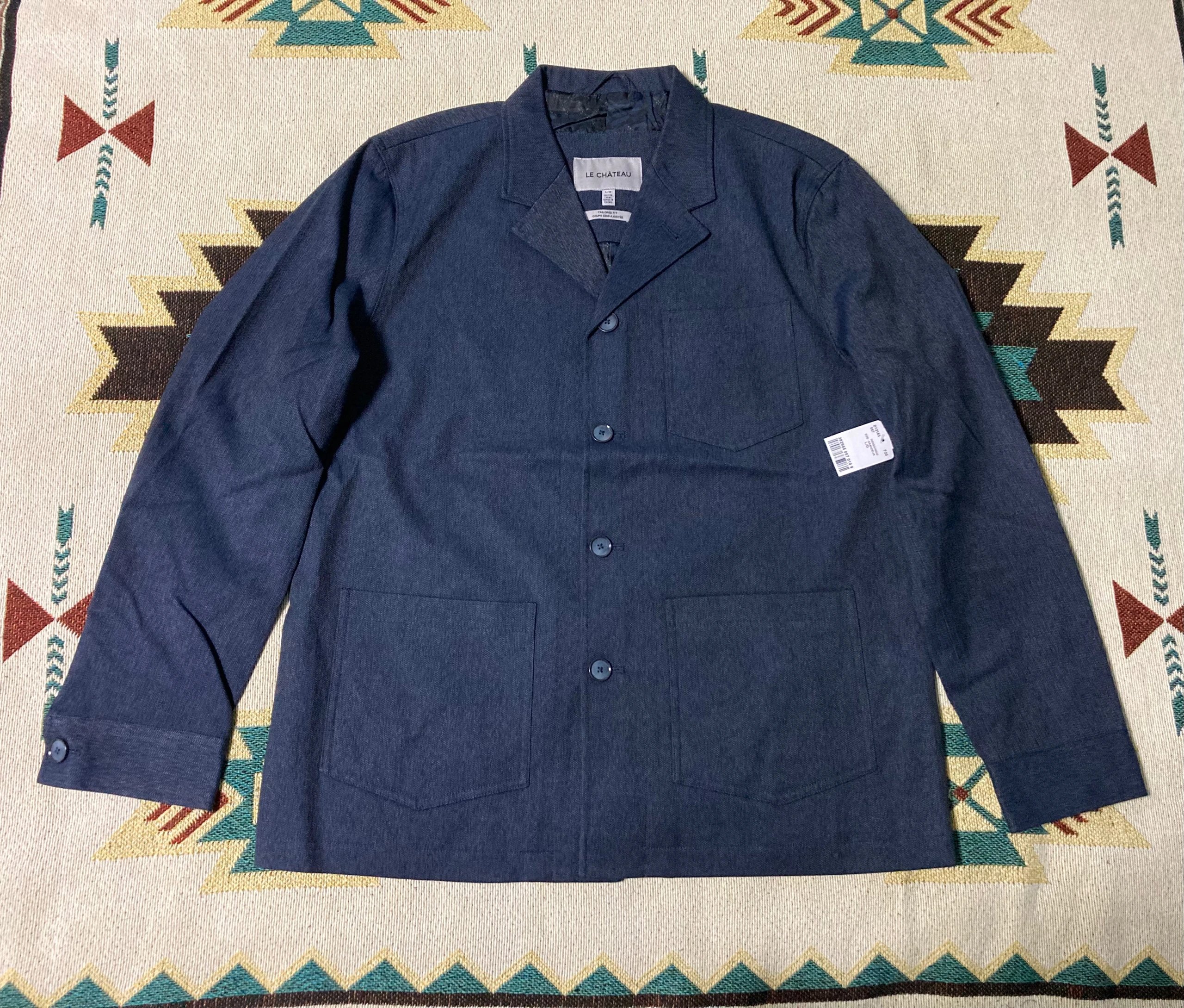 LE CHATEAU Vintage Americana Pepper-Salt Style Multi-Pocket Hunting Workwear Jacket — In Stock, Brand New