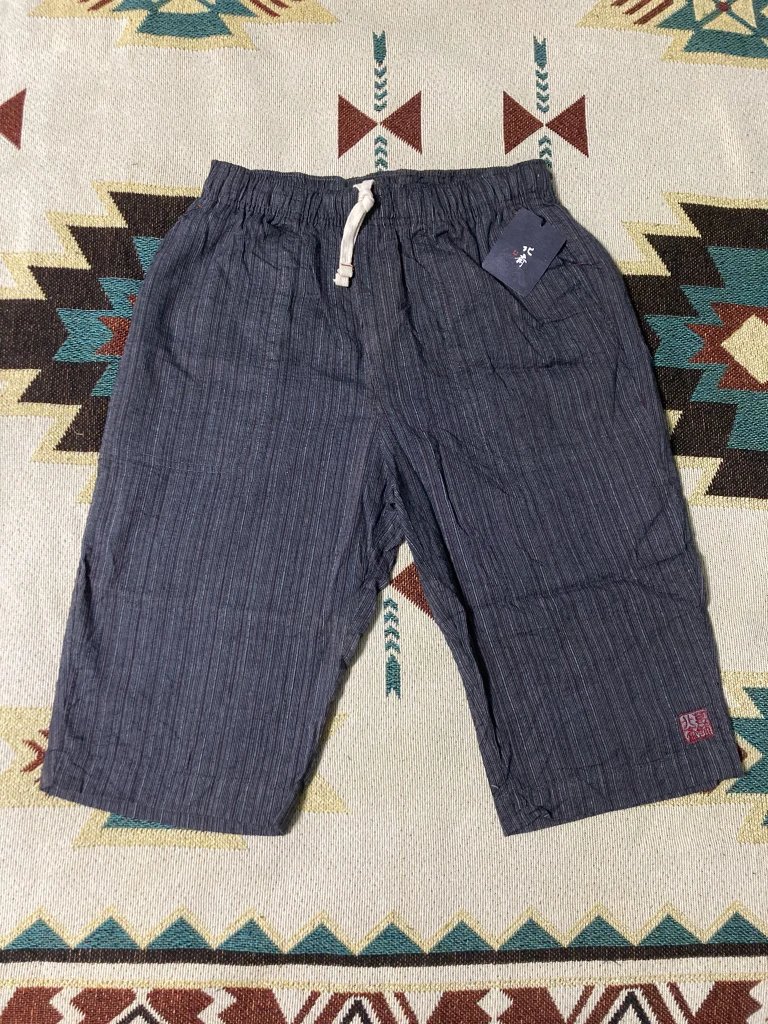 [In Stock] New Hokusai Japanese Streetwear Vintage Seersucker Casual Shorts Five-Inch Shorts