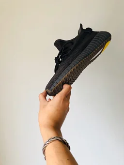 thumbnail for TG black raw rubber Yeezy350v2 coconut shoes 350v2 men's and women's original factory BASF real explosive version difference market currency fake explosive