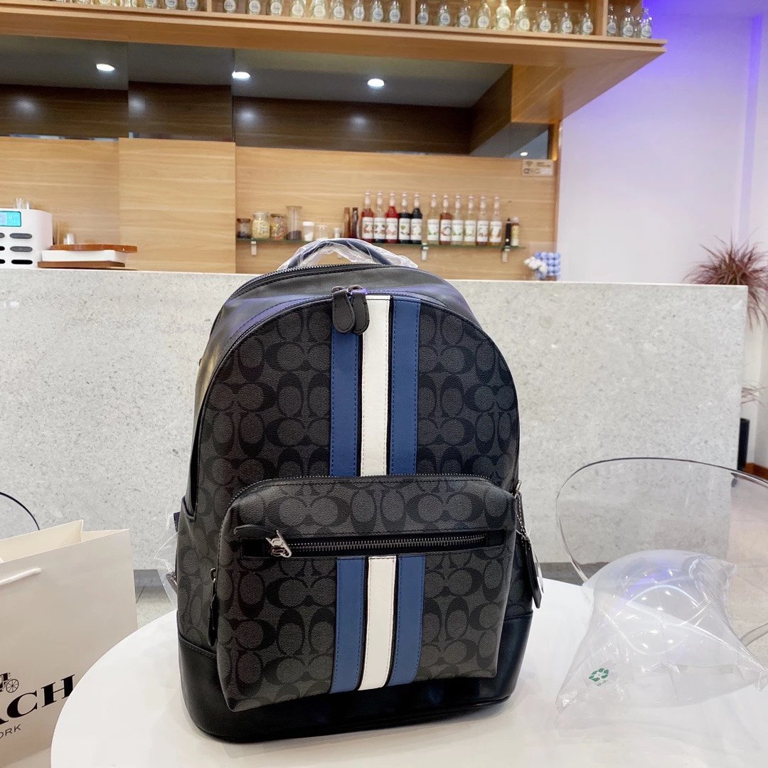 New Arrival Trendy Versatile Striped Backpack, Unisex Large Capacity Travel Laptop School Bag