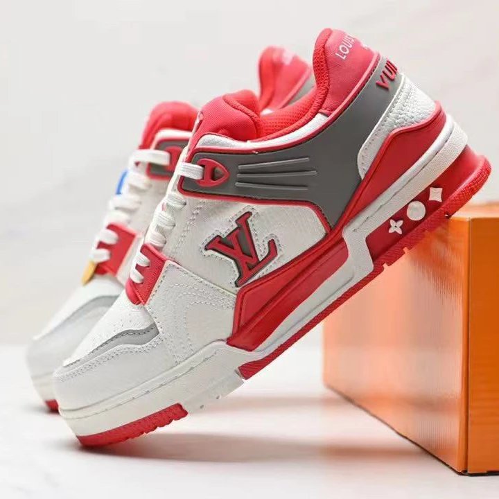 Red White Leather
