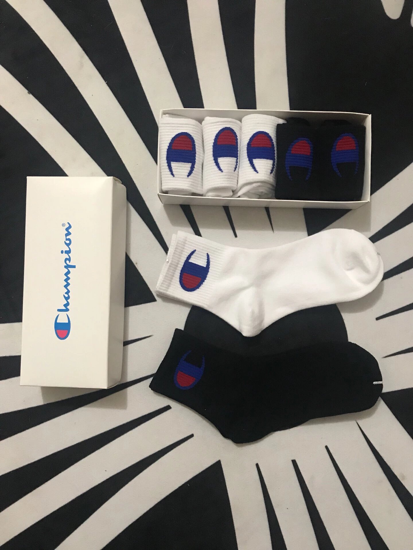Champion Mid Crew Socks Cotton 5-Pack