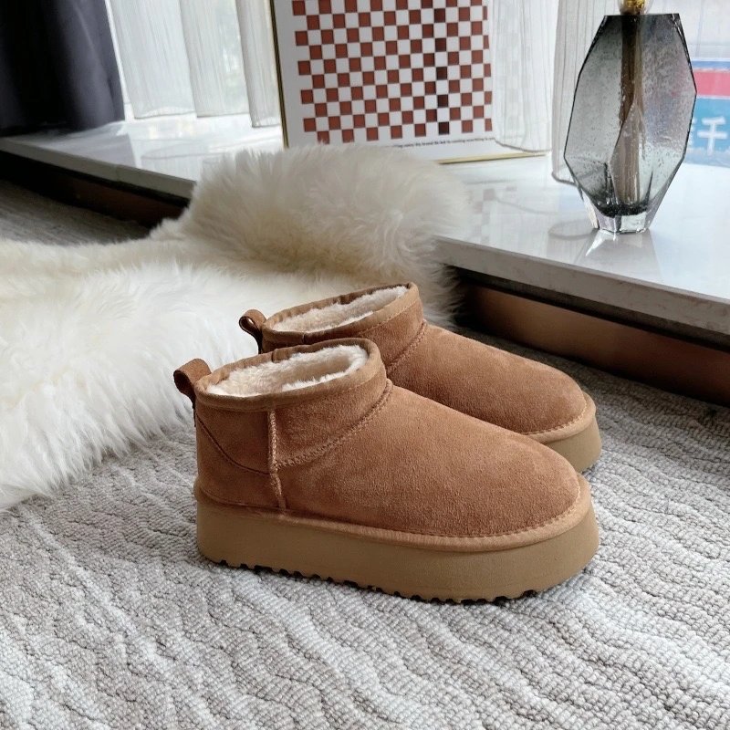 Snow Boots Chestnut Platform