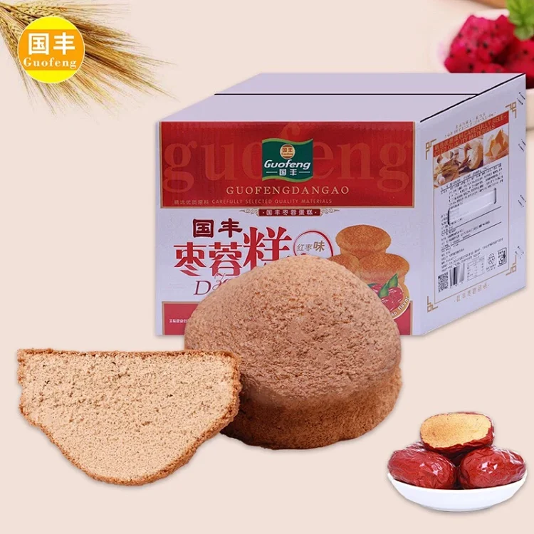 零食5折购 国丰老北京红枣蜂蜜蛋糕传统味道枣糕老字号国丰老人食品营养健康零食整箱礼盒装