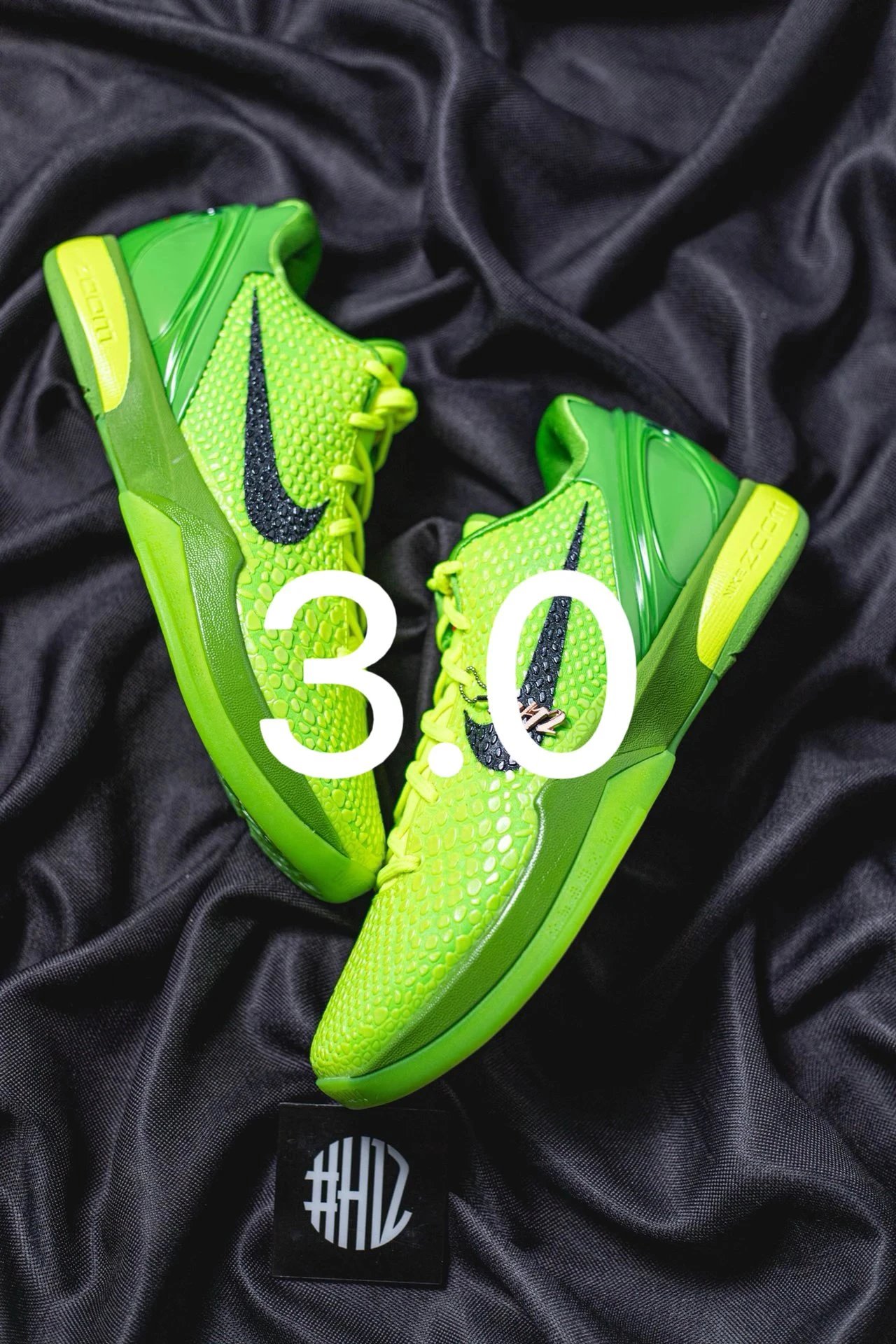 #H12 Pure Original Official Direct Shipment Green Hornet 3.0 Upgraded Version NK Zoom Kobe 6 Green Apple Green Hornet ZK6 Kobe 6th Generation Basketball Shoes for Play, Casual Sneakers, Sports Shoes, Trendy Men's Shoes