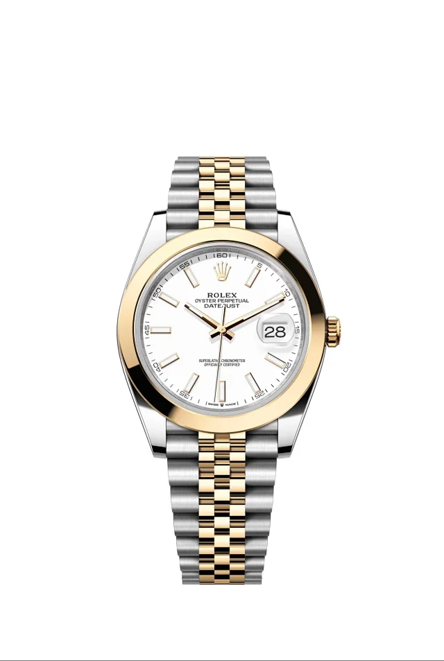 Rolex Watches Oyster Perpetual Datejust-style watch with fluted bezel, date magnifier, and jubilee bracelet product detail image 29