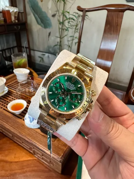 Rolex Daytona 116503 Black Dial Gold and Steel Chronograph Watch Watches - 49