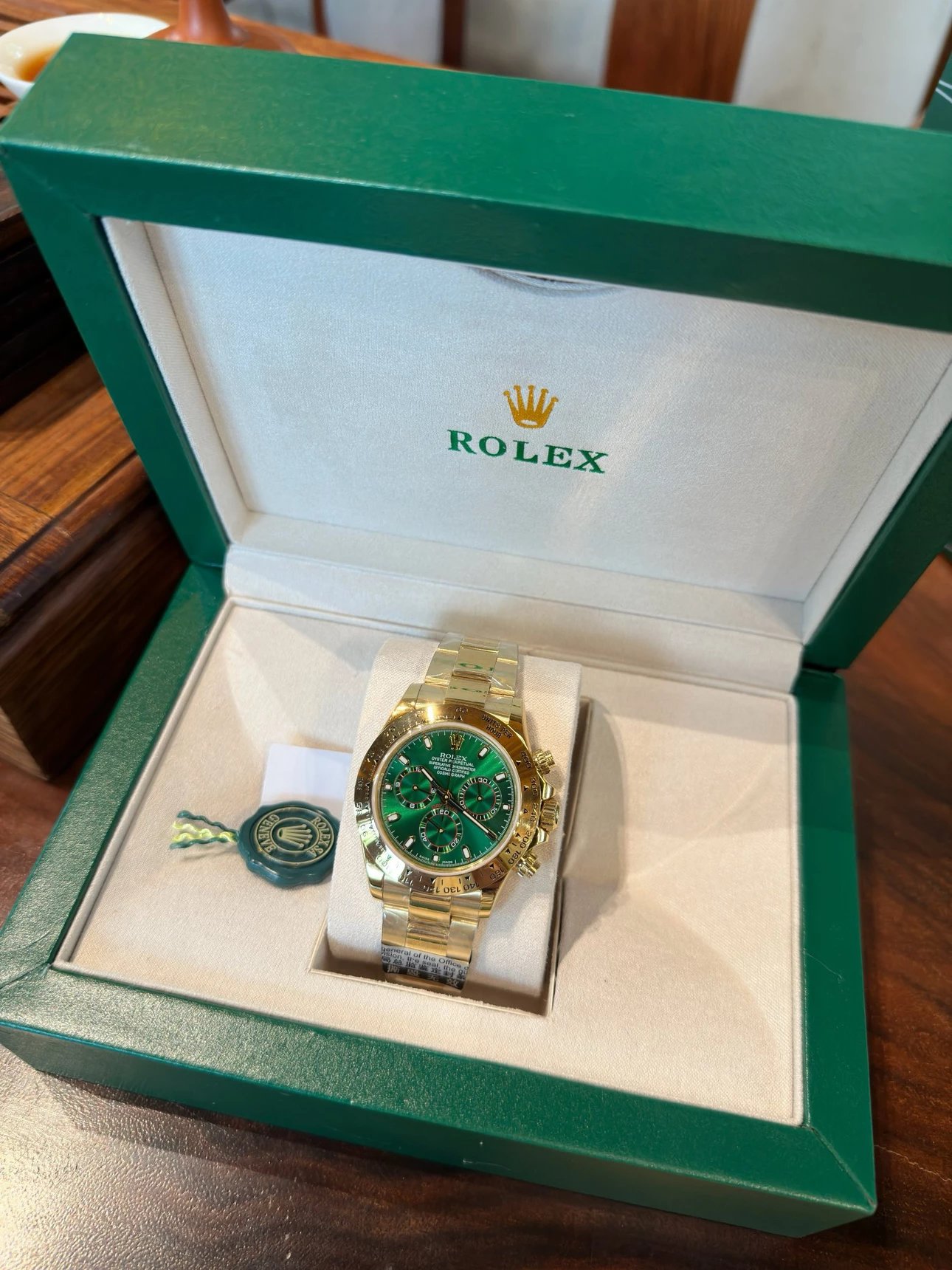 Rolex Daytona 116503 Black Dial Gold and Steel Chronograph Watch Watches - 44