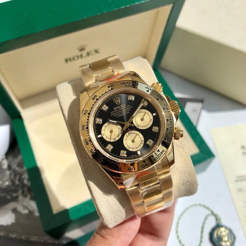 Rolex Daytona 116503 Black Dial Gold and Steel Chronograph Watch Watches - 13