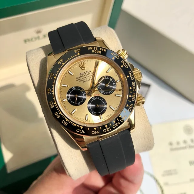 Rolex Watches Daytona chronograph with tachymeter bezel and rubber strap product detail image 13