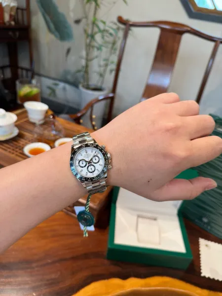 Rolex Daytona 116503 Black Dial Gold and Steel Chronograph Watch Watches - 31