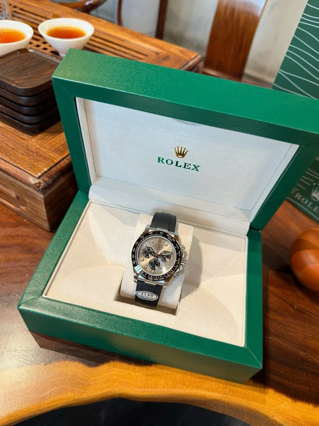 Rolex Watches Daytona chronograph with tachymeter bezel and rubber strap product detail image 36