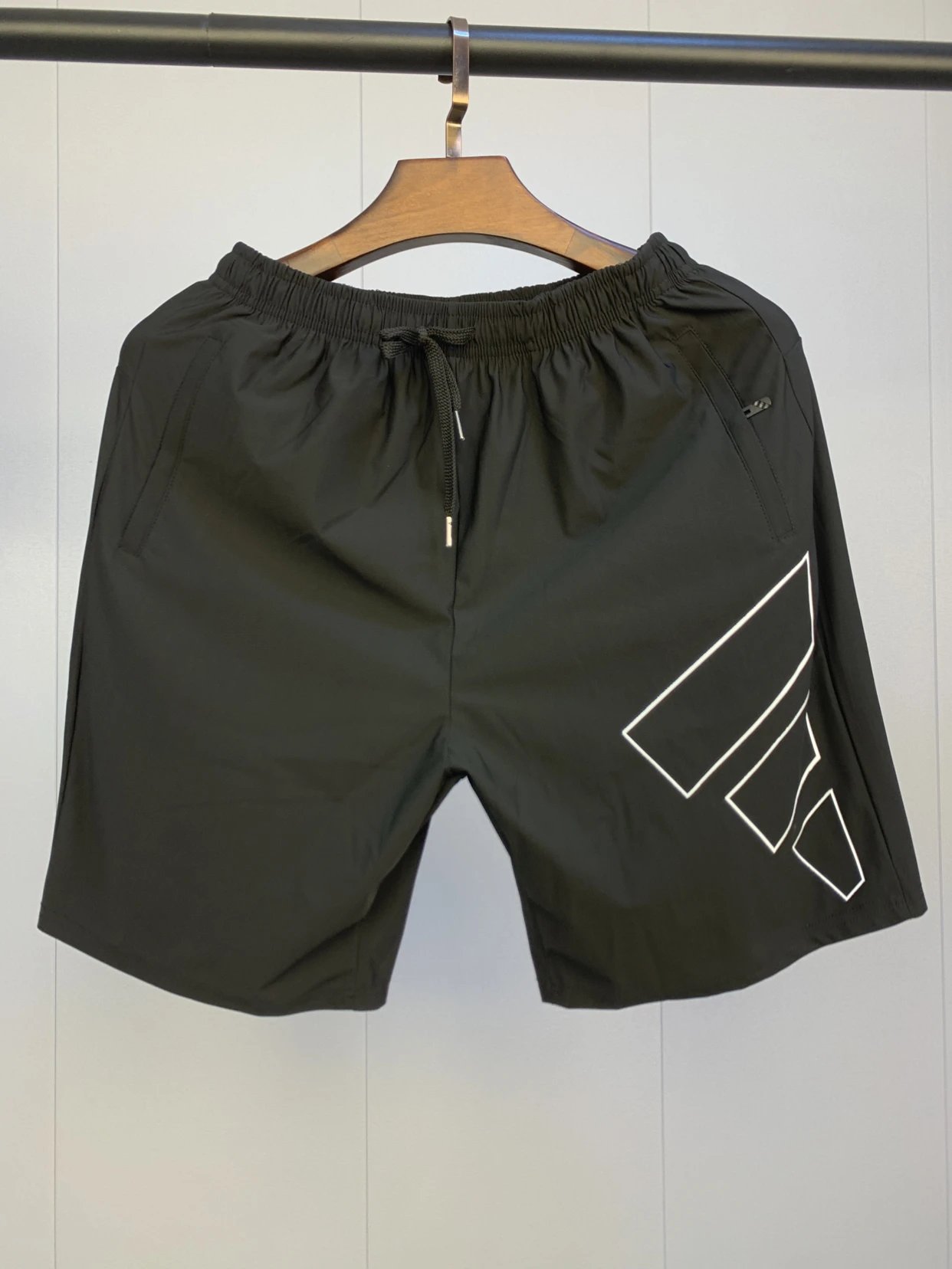 Adidas Hollow Logo Ice Silk Elastic Shorts