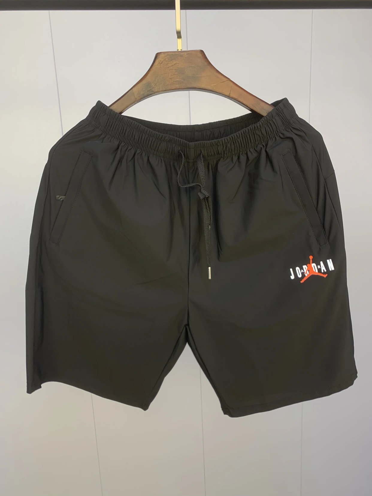 AJ Logo Ice Silk Elastic Shorts
