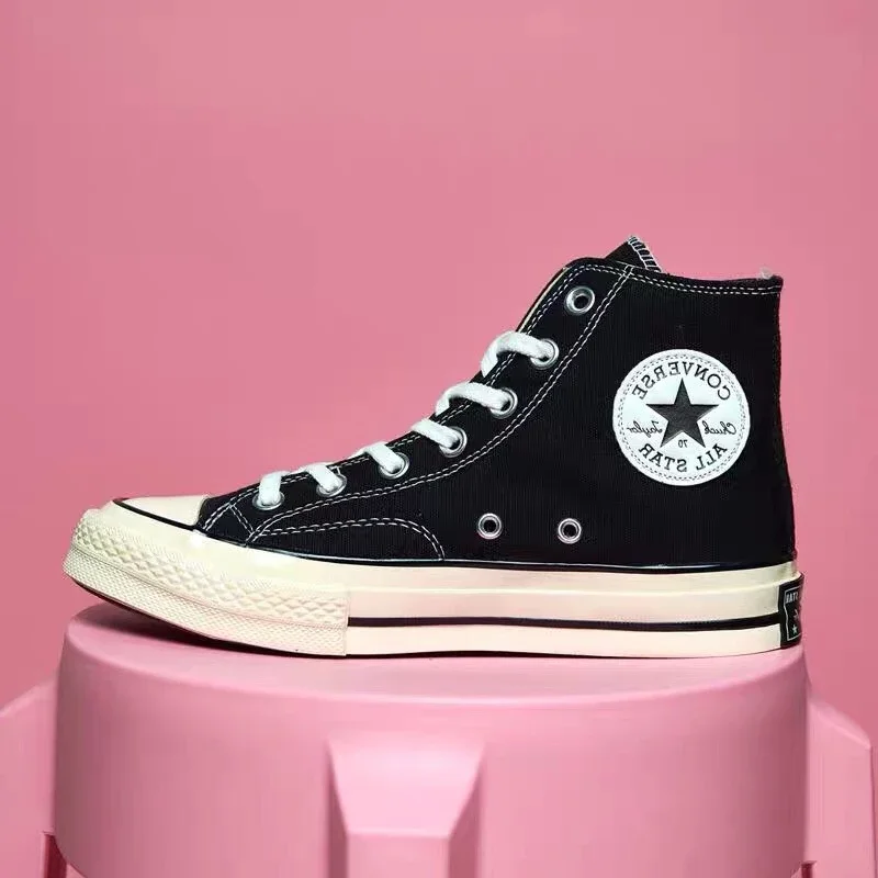 匡v帆布鞋三星标conv Rs低帮高帮常青款黑色酒红色男鞋女鞋 尺码偏大一码