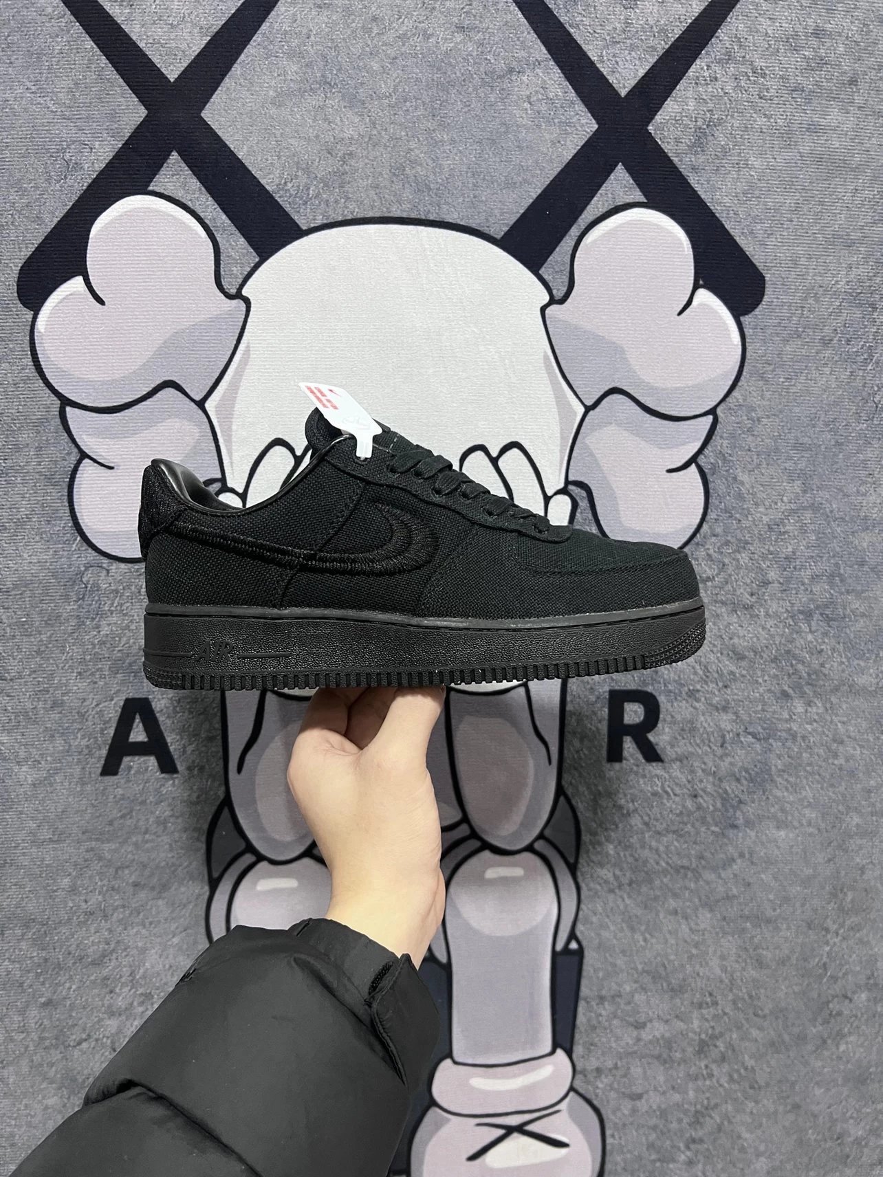 Pure Dollar Hs Market 180➕ A1 Stussy Black Head Canvas Low Top Shoes Sneakers Casual Shoes Board Shoes