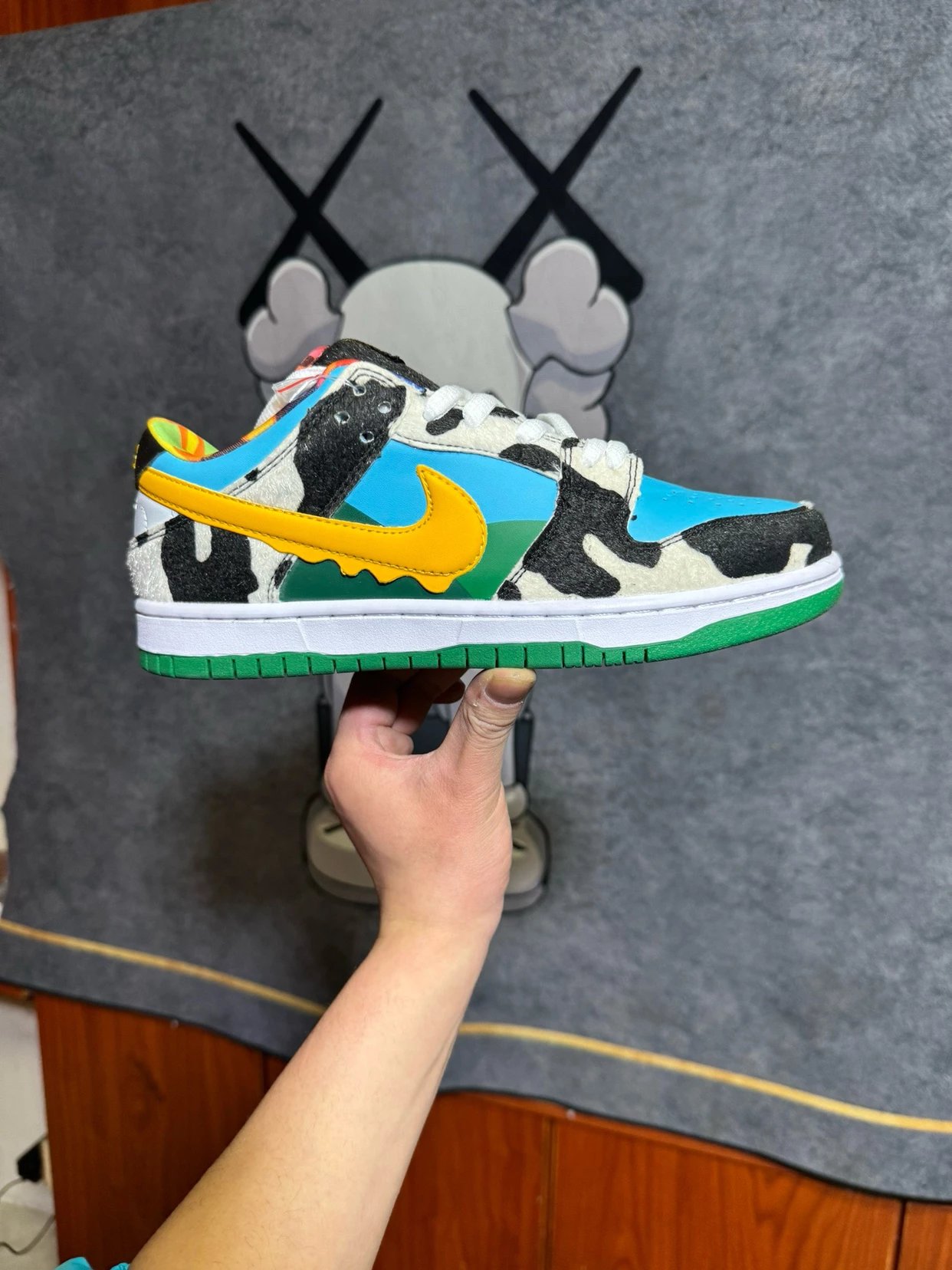 Chunyuan HS Market 200+ DK Ice Cream Top Layer Genuine Leather Air Cushion Low-top Sneakers Athletic Shoes Casual Shoes Skate Shoes