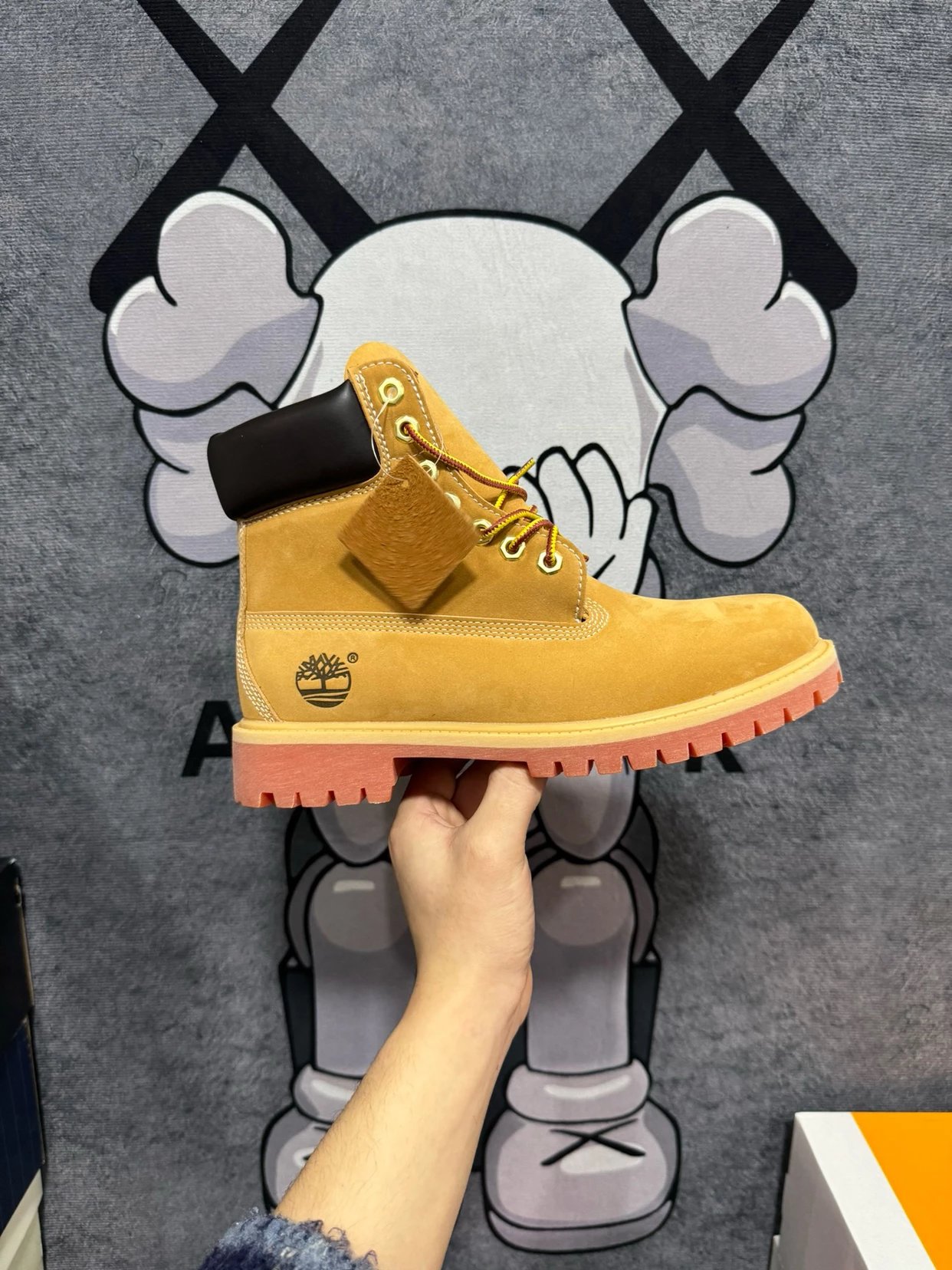 Pure Yuan HS Runs Large Premium 200+ Waterproof Full-Grain Suede High-Top Boots with Honeycomb Insole Casual Sneakers
