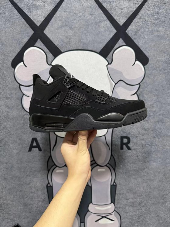 Chunyuan Hs High-End A4 Black Cat Genuine Leather Air Cushion Mid-Top Basketball Shoes, Athletic Sneakers, Casual Shoes