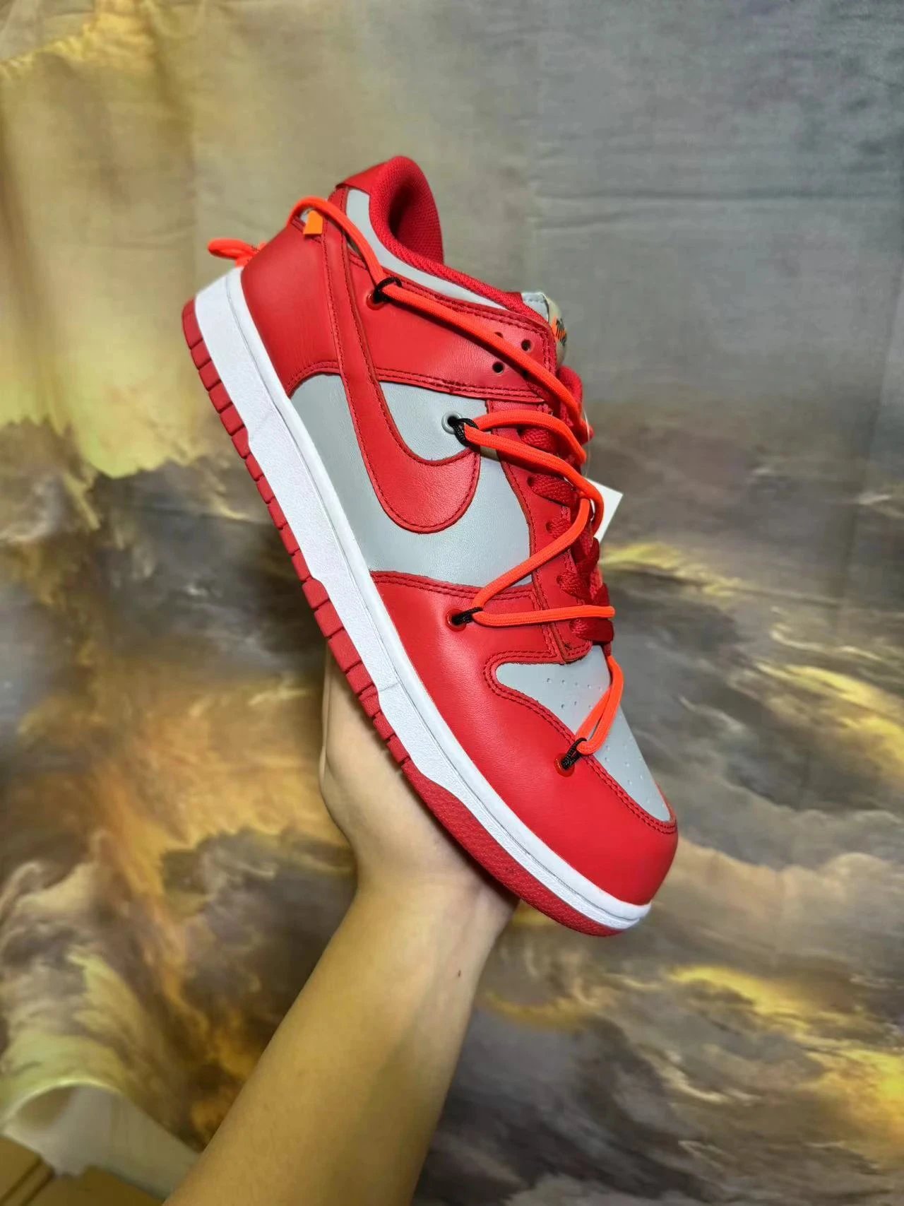 Pure Dollar Hs Market 200➕ Dk off ow white red straps Full head Original big box Low-top shoes Sneakers Casual shoes Board shoes