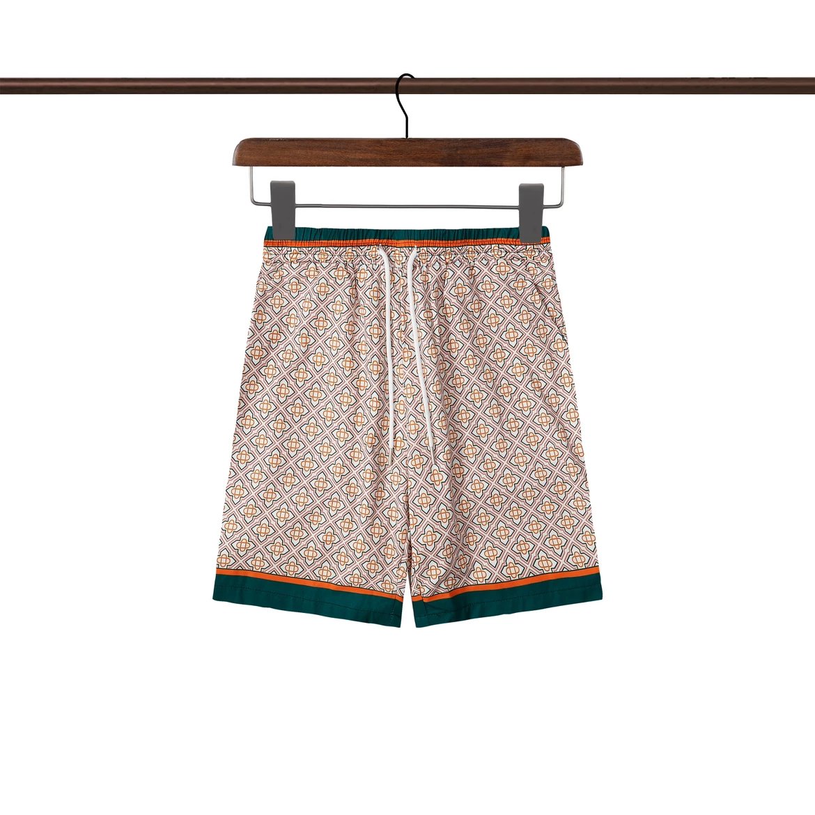Casablanca Rabbit Print Short Set Beige Green Orange Multicolor - 5