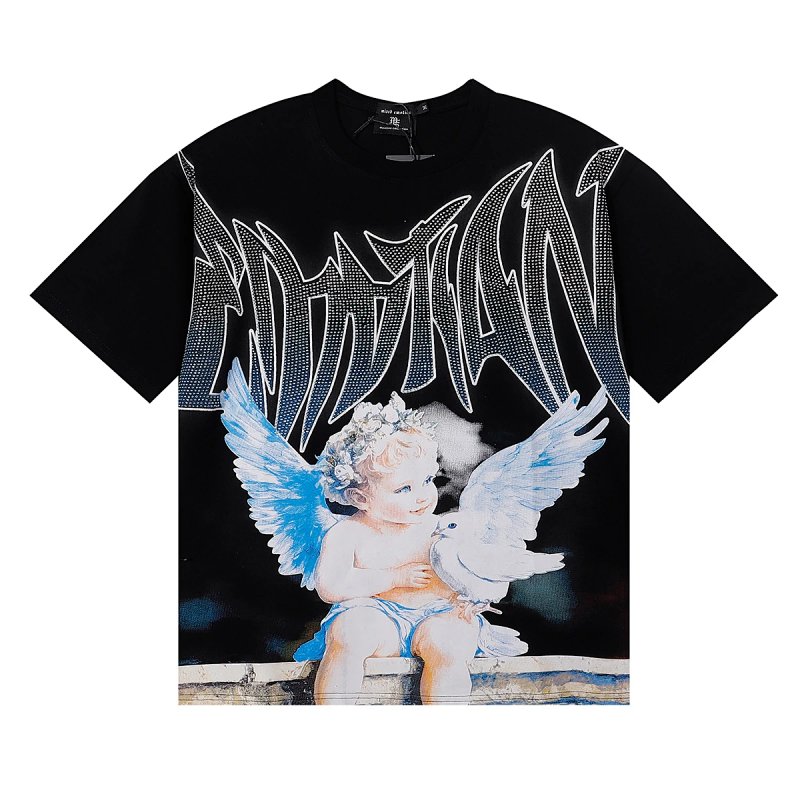 Mixed Emotion 'Dove' Rhinestone T
