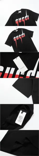 Gucci Green Lightning Logo T-Shirt Black + Pineapple Embroidery Sweatpants Green - 14