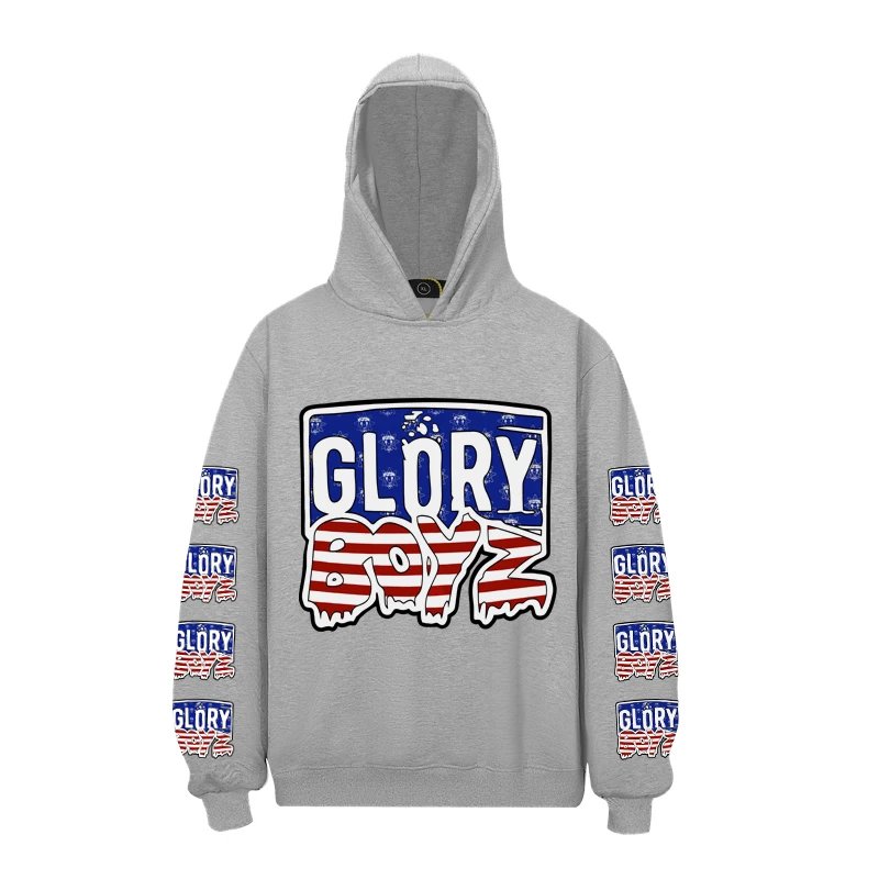 Glo Gang Boyz Woridwide Flag Hoodie连帽加绒卫衣