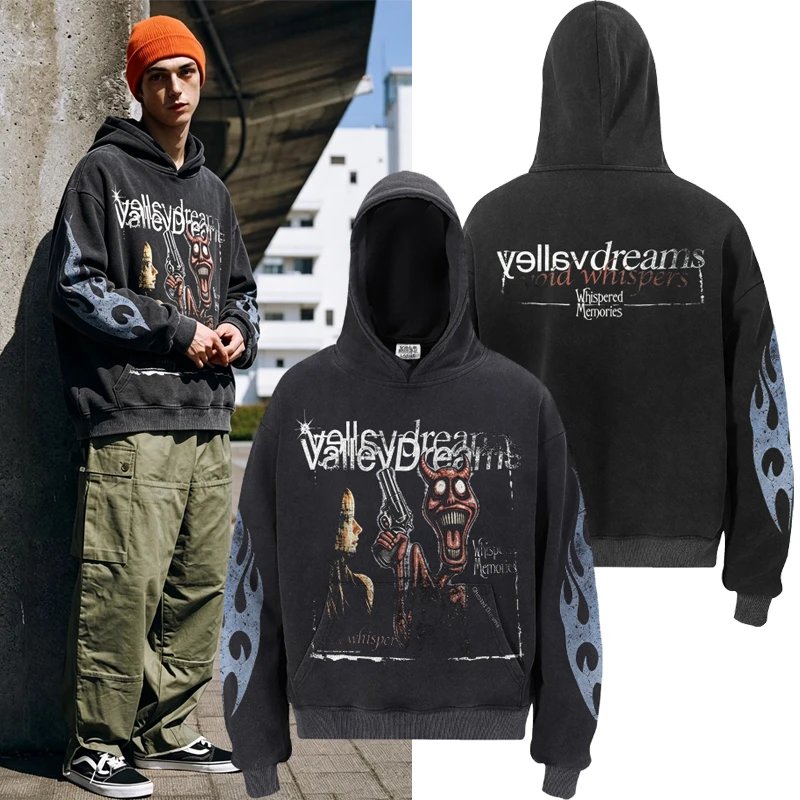 Vale Forever Valley Dreams Black Psychopath Hoodie洗水卫衣