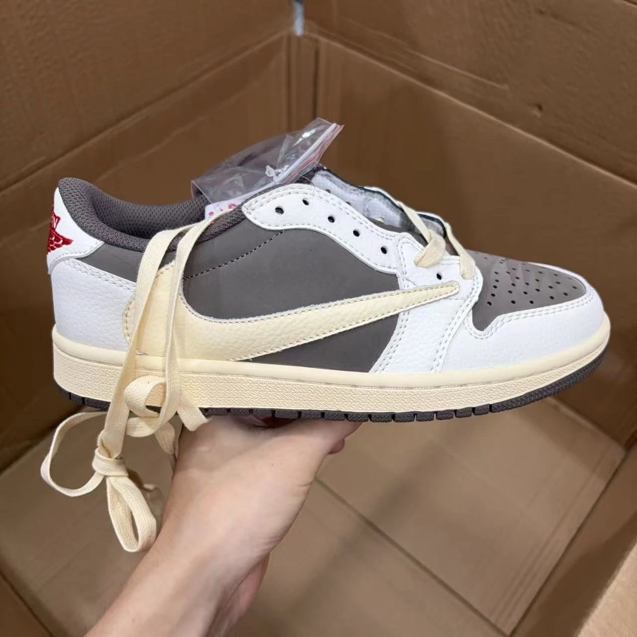 Welfare AJ1 Hook Grey White Low Top