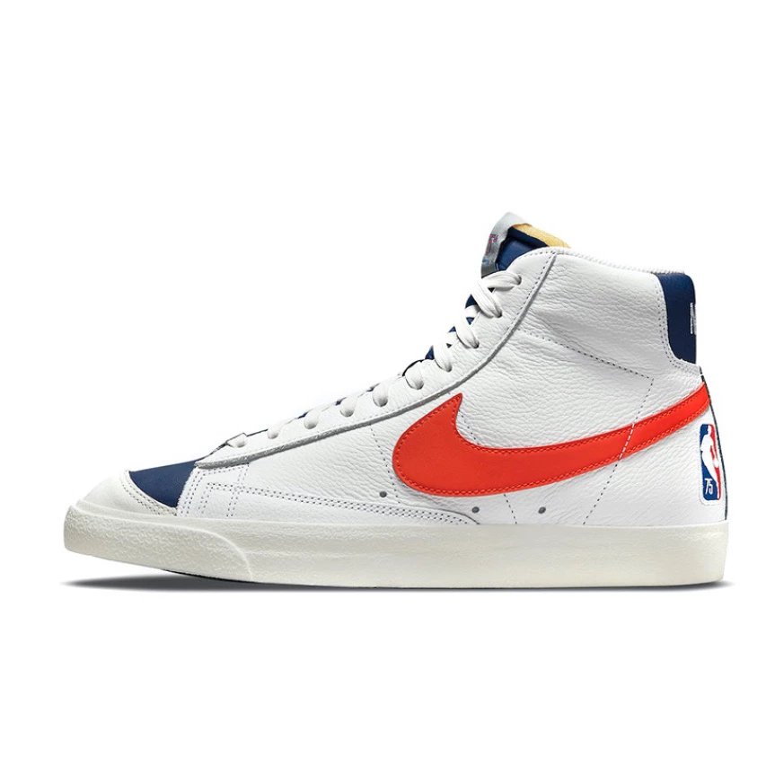 Blazer Mid 75th Anniversary White, Blue & Orange