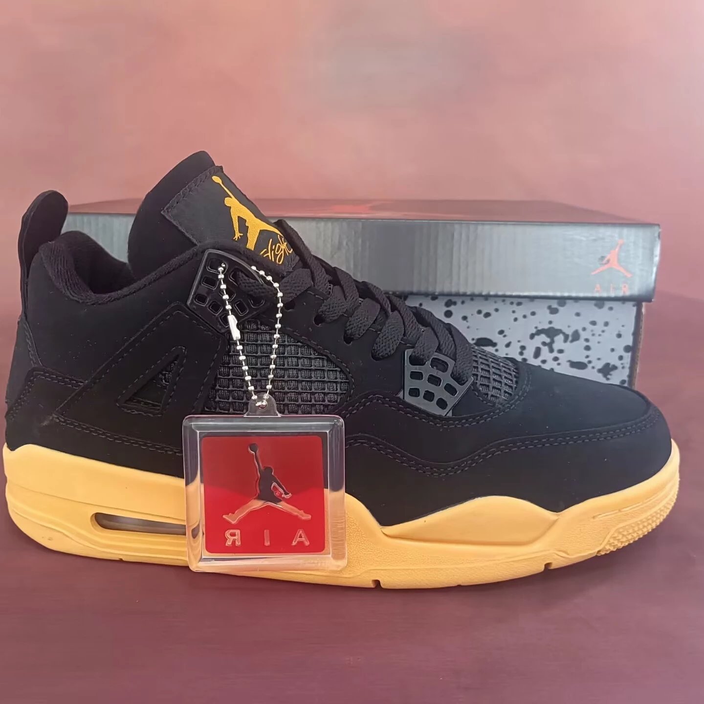Welfare AJ4 Black Tangerine