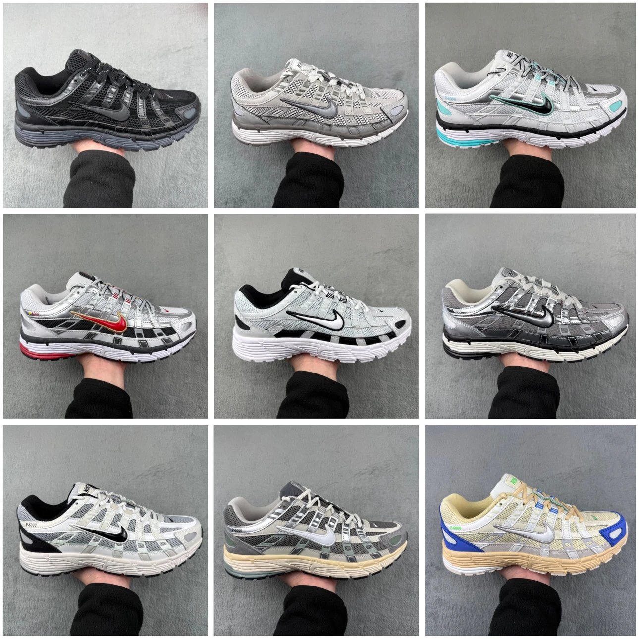 【 Stock Advantage Supply 】 XP Pure Original Nike P-6000 Series Low Top Retro Dad Style Leisure Sports Comfortable Running Shoes Purchase Original Shoes Original Cardboard Last Development Exclusive Private Model Four Layer Combination Bottom Market Only Correct Version, Conscientious Pricing Imported Sandwich Mesh Surface
