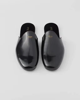 thumbnail for Mist leather muller hotel slippers