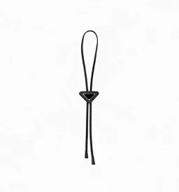 thumbnail for Triangle logo calfskin formal casual bow tie top layer cowhide KF triangle